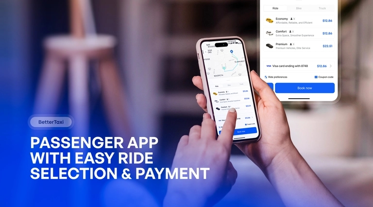 Cab Booking App for Easy Ride Selection and Secure Payments