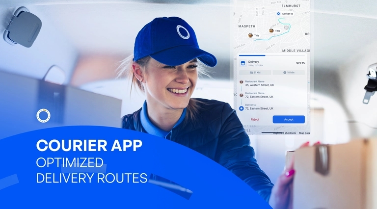 Parcel Delivery App: Courier Receives Next Drop-Off Address