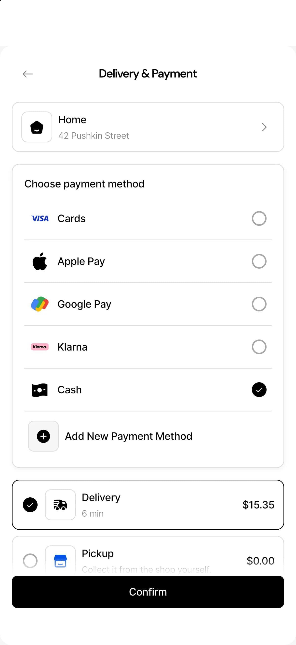 BetterShop ödeme ekranı