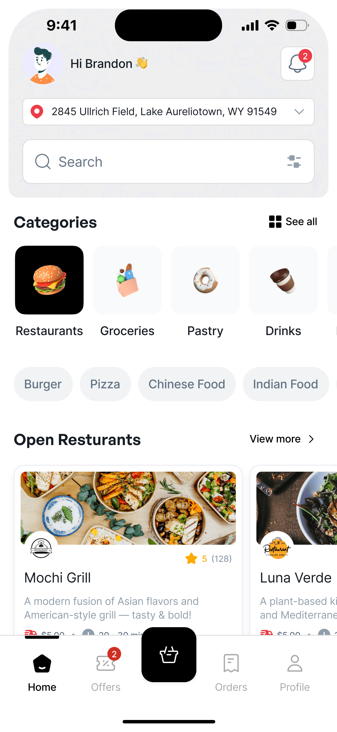 BetterShop home screen