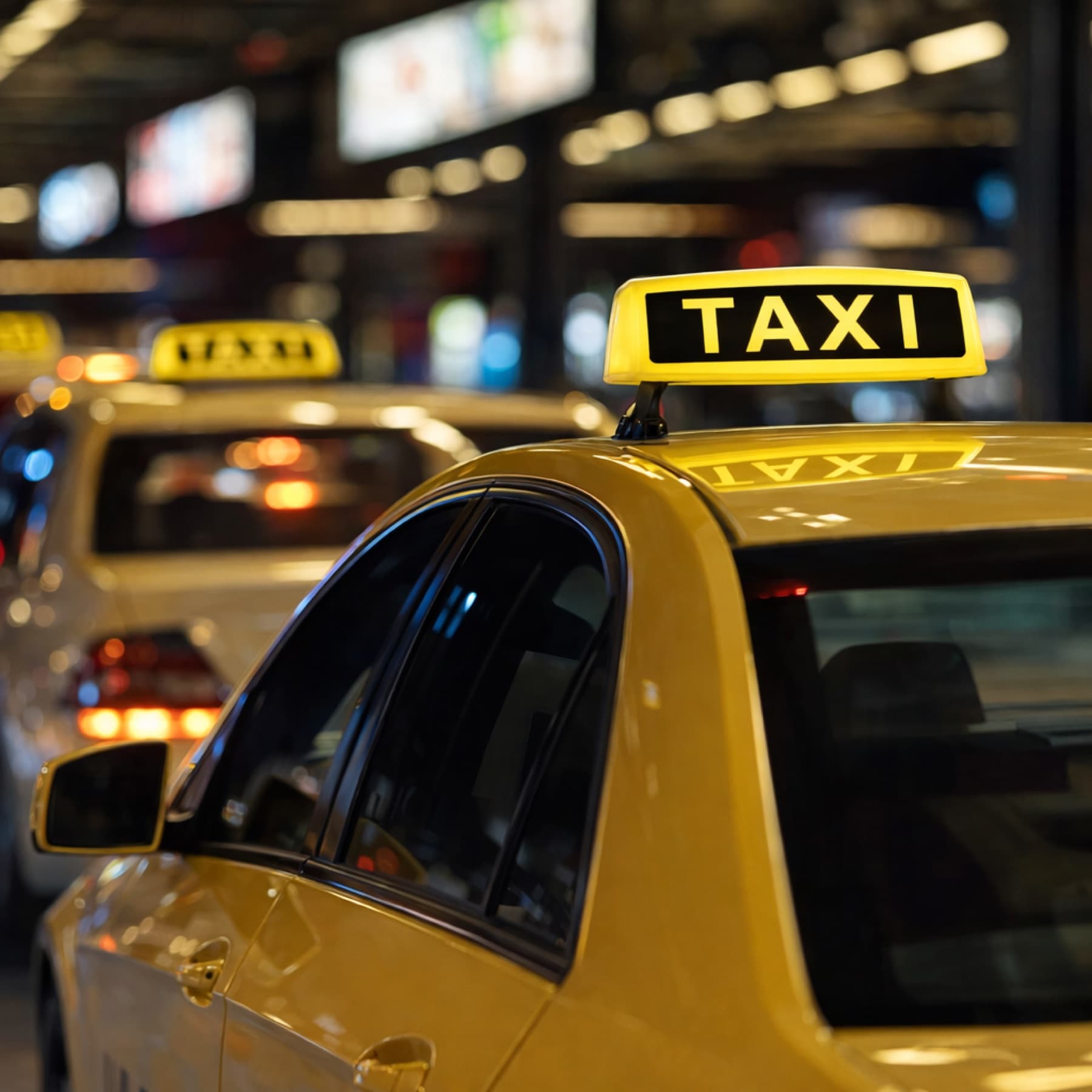 Driver using a phone inside a car