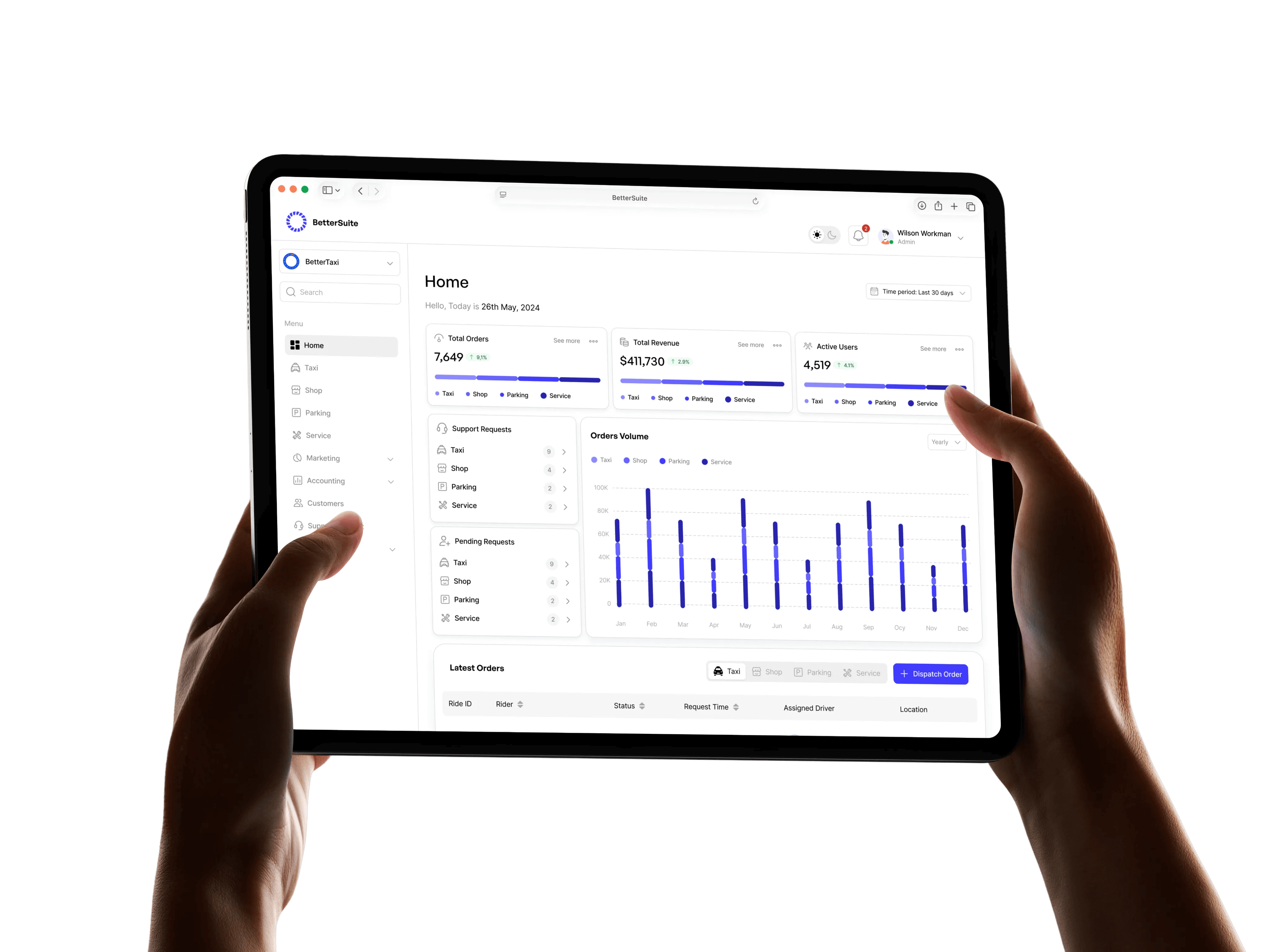 BetterSuite Dashboard