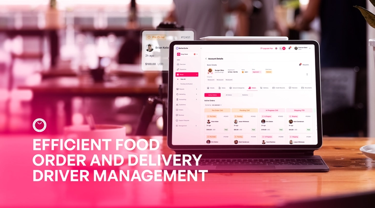 Efficient Food Order Tracking and Delivery Driver Management Dashboard