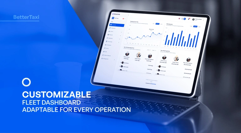 Customizable Fleet Dashboard in Universal Taxi Dispatch Software